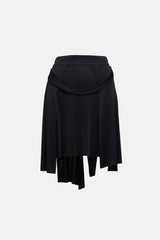 Versace Versus Asymmetrical Layered Slit Skirt