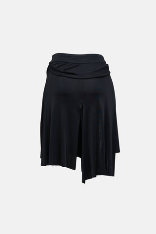 Versace Versus Asymmetrical Layered Slit Skirt