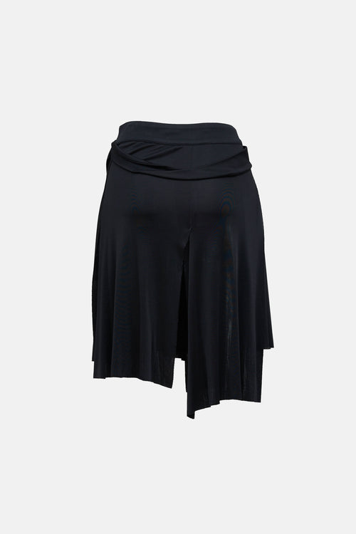 Versace Versus Asymmetrical Layered Slit Skirt