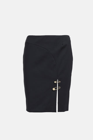 Versace Versus Medusa Pin Pencil Skirt