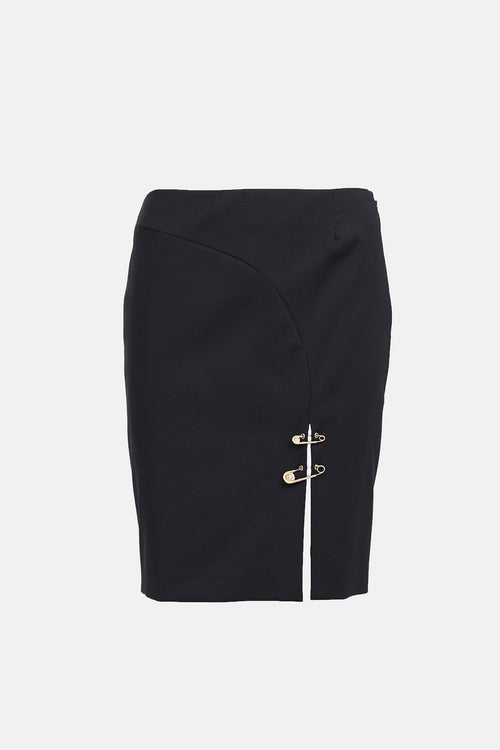 Versace Versus Medusa Pin Pencil Skirt