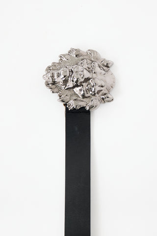 Versace Versus Leather Buckle Belt