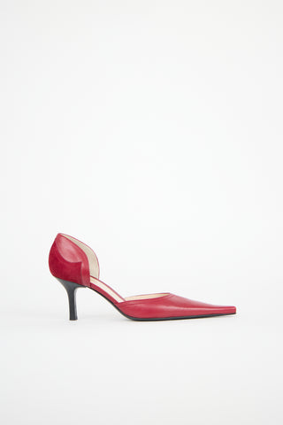 Versace Vintage Leather D'Orsay Pump