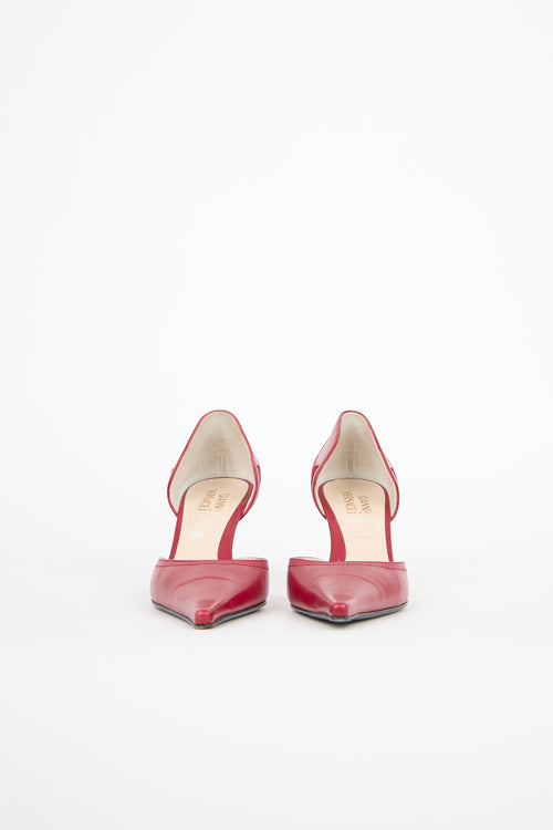 Versace Vintage Leather D'Orsay Pump