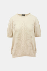 Versace Vintage Pointelle Knit Top