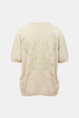 Versace Vintage Pointelle Knit Top