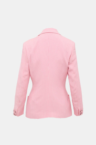 Versace 1995 Silk Gingham Suit