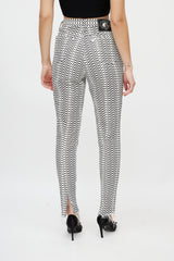 Versace White & Black Wave Denim Jeans