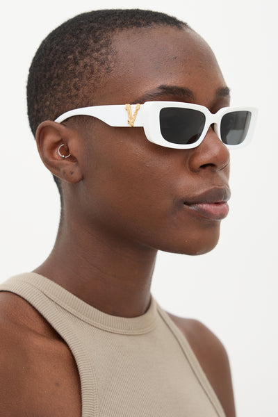 Versace // 4382 Rectangle Sunglasses – VSP Consignment