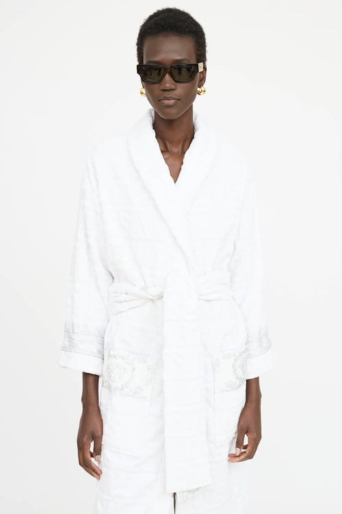 Versace Terry Logo Robe