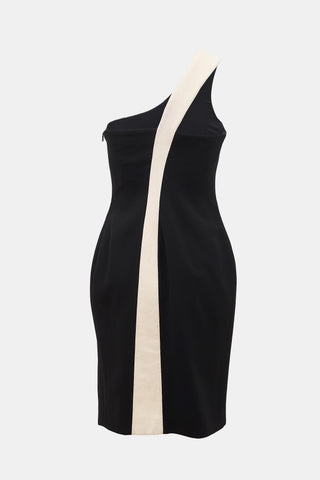 Versace Wool Crepe Appliqué Dress