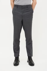Versace Wool Patterned Suit
