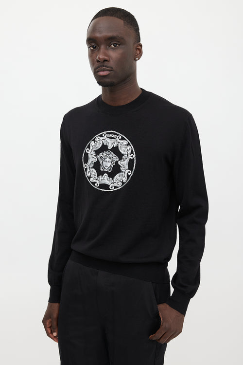 Versace Wool Medusa Sweater