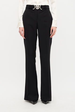 Versace Wool Medusa Buckle Trouser