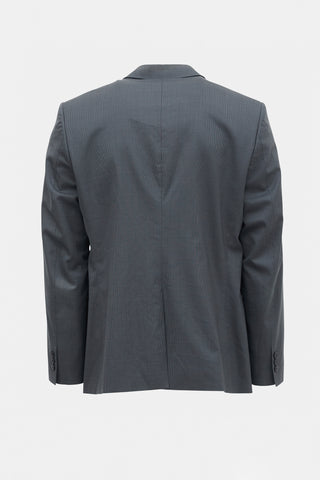 Versace Wool Peak Collar Blazer