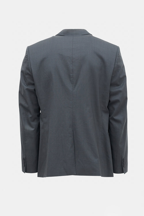Versace Wool Peak Collar Blazer