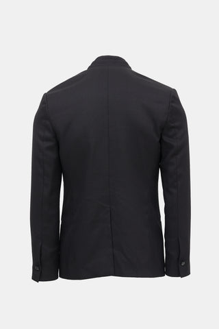 Versace Wool Pleated Blazer
