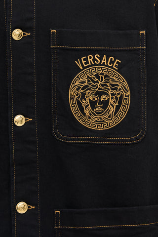 Versace Denim Logo Chore Jacket