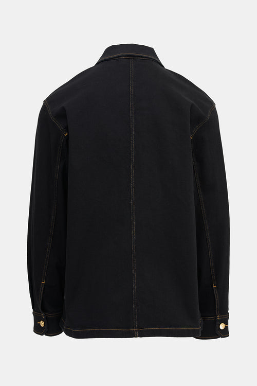 Versace Denim Logo Chore Jacket