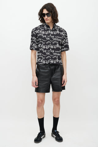 Versus Black & White Logo Shirt
