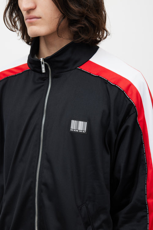 Vetements Black & Multicolour Barcode Track Jacket