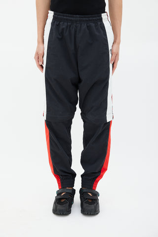 Vetements Black & Multicolour Striped Convertible Track Pant