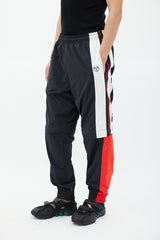 Vetements Black & Multicolour Striped Convertible Track Pant