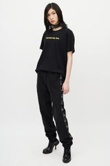 Vetements Black & White Logo Stripe Sweat Pant