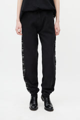Vetements Black & White Logo Stripe Sweat Pant