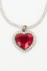 Vetements Crystal Heart Necklace
