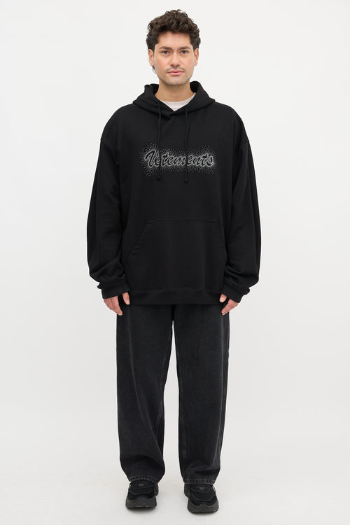 Vetements Embellished Logo Hoodie