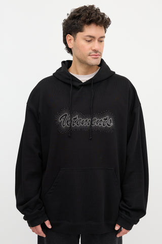 Vetements Embellished Logo Hoodie