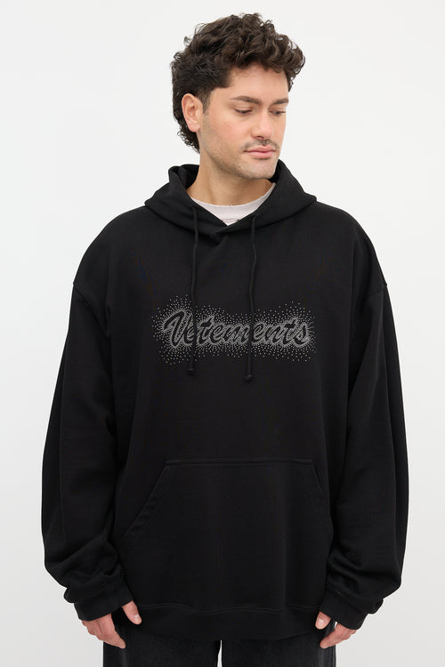 Vetements Embellished Logo Hoodie