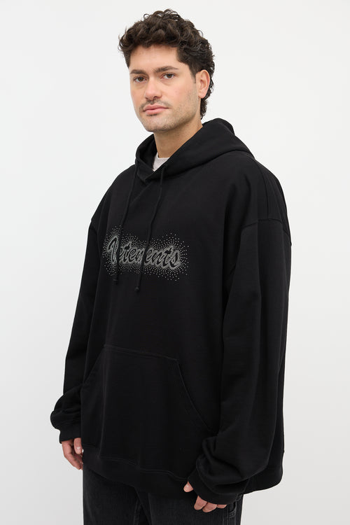 Vetements Embellished Logo Hoodie