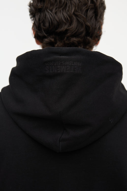 Vetements Embellished Logo Hoodie
