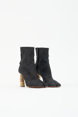 Vetements FW 2018 Jacquard Coin Heel Boot
