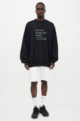Vetements Oversized Embroidered Sweatshirt