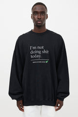 Vetements Oversized Embroidered Sweatshirt