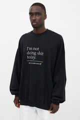 Vetements Oversized Embroidered Sweatshirt