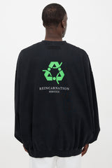 Vetements Oversized Embroidered Sweatshirt