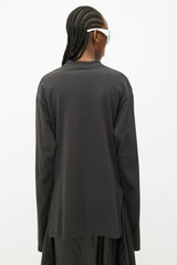 Vetements SS 2016 Faded Black Sweatshirt Wrap Dress