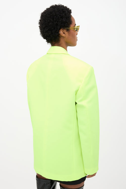 Vetements Spring 2020 Neon Peak Lapel Blazer