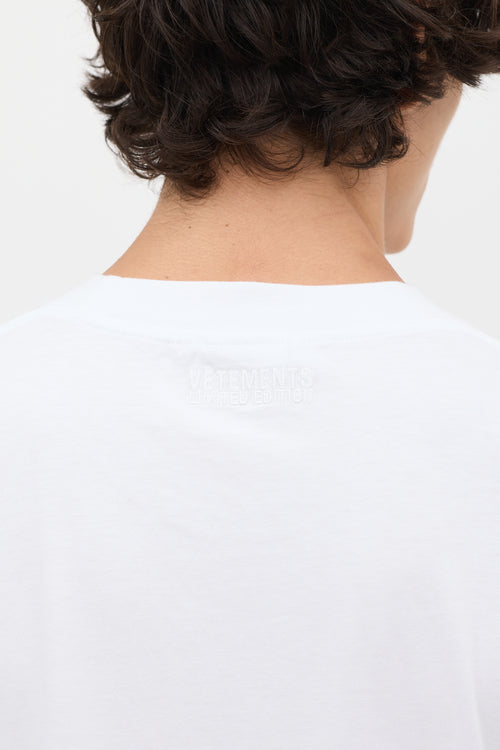 Vetements White Est.2013 Logo T-Shirt