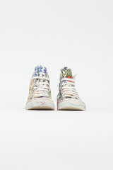 Vetements White & Multi Graffiti Hi-Top Sneaker