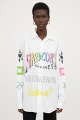 Vetements SS20 Eat Sleep Rave Repeat Button Up Shirt