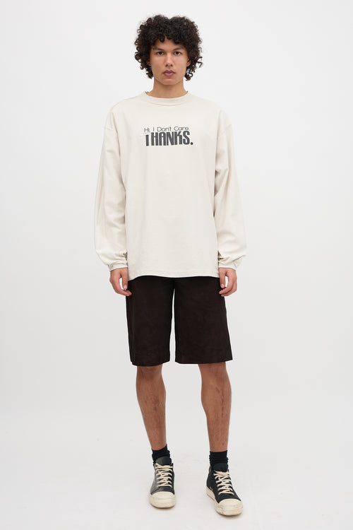 Vetements Winter 2019 Inverted Script Top