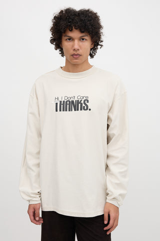 Vetements Winter 2019 Inverted Script Top