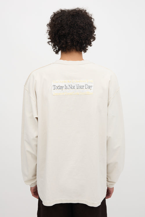 Vetements Winter 2019 Inverted Script Top