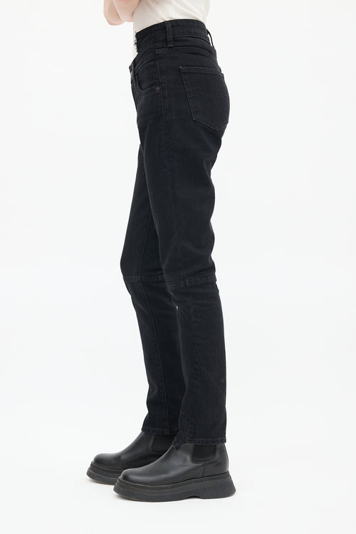 Vetements X Levi's 2018 Raw Black Deconstructed Slim Jeans