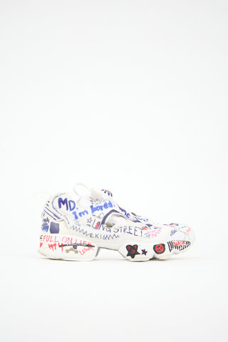 Vetements X Reebok Graffiti InstaPump Fury Sneaker